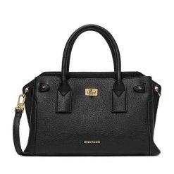 Torebka GINO ROSSI. Czarne torebki do ręki damskie Gino Rossi, bez wzorów, bez dodatków. Za 329.99 zł.