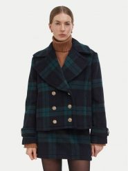 Liu Jo Płaszcz wełniany WF6352 T719A Granatowy Relaxed Fit. Niebieskie płaszcze damskie Liu Jo, na zimę, bez wzorów, z syntetyku, bez kaptura. Za 1,289.00 zł.