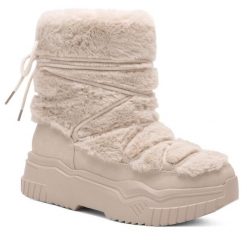 Śniegowce DeeZee. Brązowe botki damskie DeeZee. Za 99.99 zł.