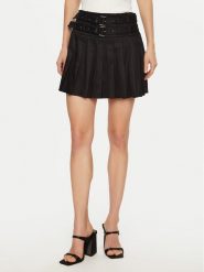 Guess Spódnica mini W5RD75 WGXM2 Czarny Regular Fit. Czarne spódnice damskie Guess, l, z aplikacjami, z syntetyku, mini. Za 259.99 zł.