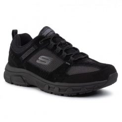 Buty sportowe męskie Skechers Oak Canyon. Czarne buty sportowe męskie Skechers, z materiału, bez zapięcia. Za 490.00 zł.