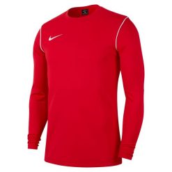 Bluza treningowa męska Nike Park 20 Crew. Białe bluzy sportowe męskie Nike, m, bez wzorów, z poliesteru, bez kaptura, do piłki nożnej. W wyprzedaży za 138.10 zł.
