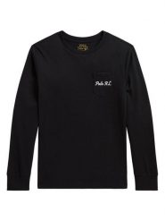 Polo Ralph Lauren Bluzka 323B29159001 Czarny Regular Fit. Czarne t-shirty dla chłopców Polo Ralph Lauren, bez wzorów, z bawełny, bez ramiączek. Za 329.99 zł.