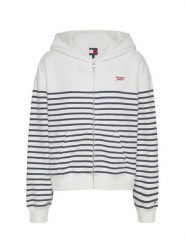 Tommy Jeans Bluza Script Logo DW0DW20303 Biały Boxy Fit. Białe bluzy damskie Tommy Jeans, m, bez wzorów, z bawełny, bez kaptura. Za 319.99 zł.