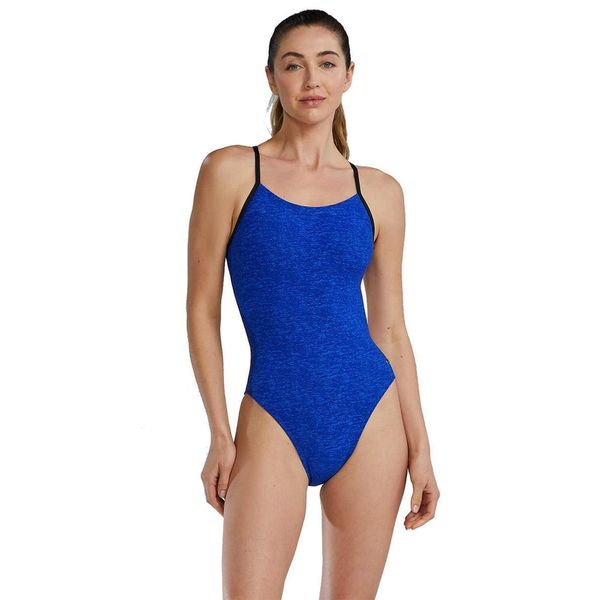 Kostium kąpielowy Tyr Durafast Elite Lapped CutoutFit - Niebieski – Rozmiar 26. Niebieskie stroje kąpielowe dla dziewczynek TYR, bez wzorów. Za 1,392.63 zł.