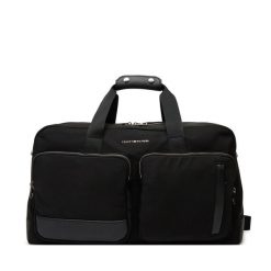 Torba Tommy Hilfiger. Czarne torby sportowe męskie Tommy Hilfiger, bez wzorów, z nylonu, małe. Za 529.99 zł.