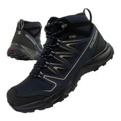 Buty Salomon Onis z membraną czarne 471013. Czarne trekkingi męskie na zimę, trekkingowe, gore-tex. Za 640.22 zł.