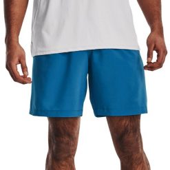 Męskie Spodenki Sportowenunder Armour 899 Woven Graphic Shorts. Niebieskie legginsy sportowe męskie Under Armour, m, bez wzorów, do biegania. Za 135.23 zł.