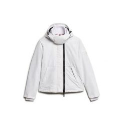 Damska wodoodporna kurtka z kapturem Superdry Mountain. Białe kurtki damskie Superdry., l, z aplikacjami, z materiału, z kapturem. Za 475.65 zł.