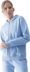 Bluza damska 4F F1467 błękitna 4FWMM00TSWSF1467 32S S. Niebieskie bluzy damskie 4f, s, bez wzorów, bez kaptura. Za 141.30 zł.