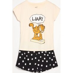 Dwuczęściowa piżama Garfield - Beżowy. Brązowe piżamy damskie Reserved. Za 59.99 zł.