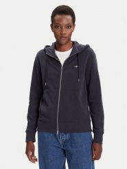 Gant Bluza Shield 4201412 Granatowy Regular Fit. Niebieskie bluzy damskie GANT, s, bez wzorów, z bawełny, bez kaptura. Za 439.99 zł.