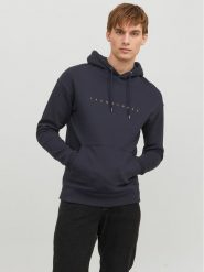 Jack & Jones Bluza Star 12233972 Granatowy Relaxed Fit. Niebieskie bluzy męskie Jack & Jones, l, bez wzorów, z bawełny, bez kaptura. Za 169.99 zł.