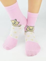 Skarpety dziewczęce bawełniane z ABS SB007-G-02D EUR 31-34. Spodnie sportowe dla dziewczynek Noviti, bez wzorów, z bawełny. Za 9.64 zł.