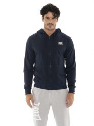 Męska bluza z kapturem HJ zapinana na zamek. Niebieskie bluzy męskie LEONE 1947 APPAREL, l, bez wzorów, z materiału, z kapturem. Za 294.70 zł.