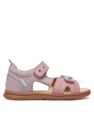 Lasocki Kids Sandały CEO-CI12-2705-20(III)DZ Różowy. Czerwone sandały dziewczęce Lasocki Kids, z nubiku, bez zapięcia. Za 129.99 zł.