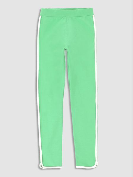 Coccodrillo Legginsy WC3121101EVG Zielony Regular Fit. Zielone legginsy dla dziewczynek COCCODRILLO, bez wzorów, z bawełny. Za 49.99 zł.