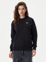 Vans Bluza VN00046XBLK1 Czarny Relaxed Fit. Czarne bluzy damskie Vans, xs, bez wzorów, z bawełny, bez kaptura. Za 179.99 zł.