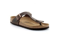 Sandały Birkenstock Gizeh Skóra Olejowana Dorosłych. Brązowe sandały damskie Birkenstock, bez wzorów, z materiału, bez obcasa, bez zapięcia. Za 528.90 zł.