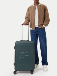 Reebok Walizka średnia CEO-RBK-WAL-024-CCC-M GREEN Zielony. Zielone walizki męskie Reebok, bez wzorów, z tworzywa sztucznego, średnie. Za 299.99 zł.