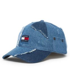 Czapka z daszkiem Tommy Hilfiger. Niebieskie czapki i kapelusze męskie Tommy Hilfiger, bez wzorów. Za 211.99 zł.