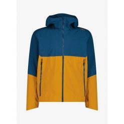 Kurtka przeciwdeszczowa męska CMP Rovik. Żółte kurtki męskie CMP, m, bez wzorów, trekkingowe. Za 384.99 zł.