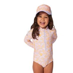 Strój kąpielowy jednoczęściowy dziecięcy Rip Curl Rainbow Tide Surfsuit. Stroje kąpielowe dla dziewczynek Rip Curl, bez wzorów, z elastanu. Za 139.99 zł.