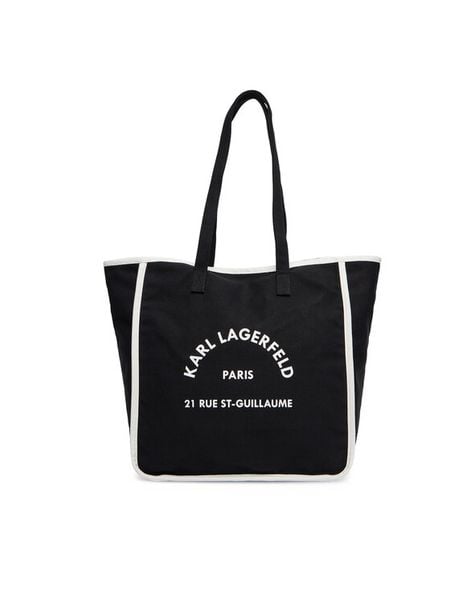 KARL LAGERFELD Torebka A3W50018 Czarny. Czarne torebki do ręki damskie KARL LAGERFELD, bez wzorów, z materiału, bez dodatków. Za 249.99 zł.