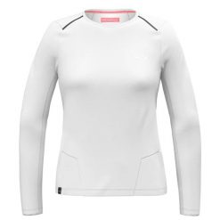 Damska koszulka z długim rękawem Salewa Pedroc Dry'Ton. Białe t-shirty damskie Salewa, s, bez wzorów, z jersey, bez kołnierzyka. Za 405.50 zł.