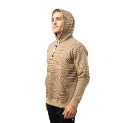 Męska Bluza Polarowa Z Nadrukiem. Brązowe bluzy męskie BAUER, m, bez wzorów, z materiału, z kapturem. Za 353.99 zł.