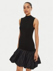 ROTATE Sukienka koktajlowa 113620 Czarny Slim Fit. Czarne sukienki damskie ROTATE, bez wzorów, z syntetyku, wizytowe, bez kołnierzyka, bez ramiączek. Za 949.99 zł.