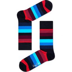 Happy Socks - Skarpety Stripe. Niebieskie skarpety męskie Happy Socks. W wyprzedaży za 29.90 zł.