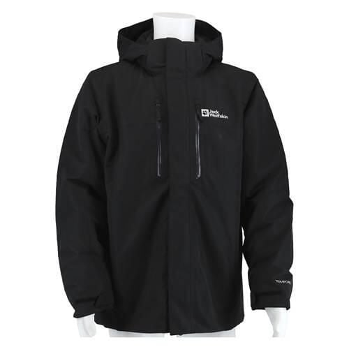 Kurtka trekkingowa męska Jack Wolfskin A618586000. Czarne kurtki męskie Jack Wolfskin, na zimę, m, bez wzorów, z materiału, klasyczne, z kapturem. Za 1,641.00 zł.