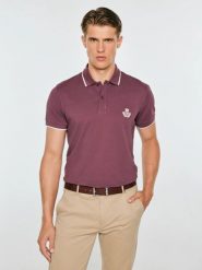 Koszulka męska polo bordowa seller 604. Czerwone koszulki sportowe męskie Big Star, na jesień, l, bez wzorów, z bawełny, bez kołnierzyka, bez ramiączek. Za 139.99 zł.