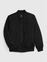 Gap Kurtka bomber 780232-00 Czarny Regular Fit. Czarne kurtki i płaszcze dla chłopców GAP, bez wzorów, z syntetyku, bez kaptura. Za 239.99 zł.