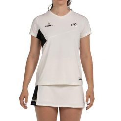 Koszulka Bullpadel Pampan Damska. Brązowe koszulki sportowe damskie bullpadel, m, z aplikacjami, z elastanu, z asymetrycznym kołnierzem, bez ramiączek. Za 372.99 zł.