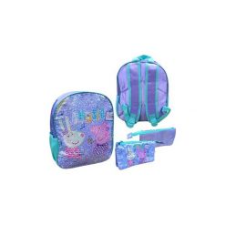 Plecak i piórnik Świnka Peppa z cekinami zmieniającymi wzór. Torby i plecaki dziecięce Copywrite Designs. Za 68.00 zł.