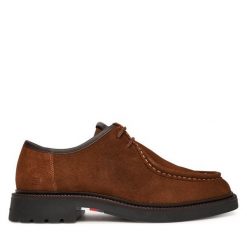 Półbuty Tommy Hilfiger. Brązowe półbuty na co dzień męskie Tommy Hilfiger, bez zapięcia. Za 449.99 zł.