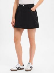 Noisy May spódnica dżinsowa Kobiety Bawełna (100%) czarny, S. Czarne spódnice damskie Noisy may, s, bez wzorów, z bawełny, eleganckie, mini. Za 199.95 zł.
