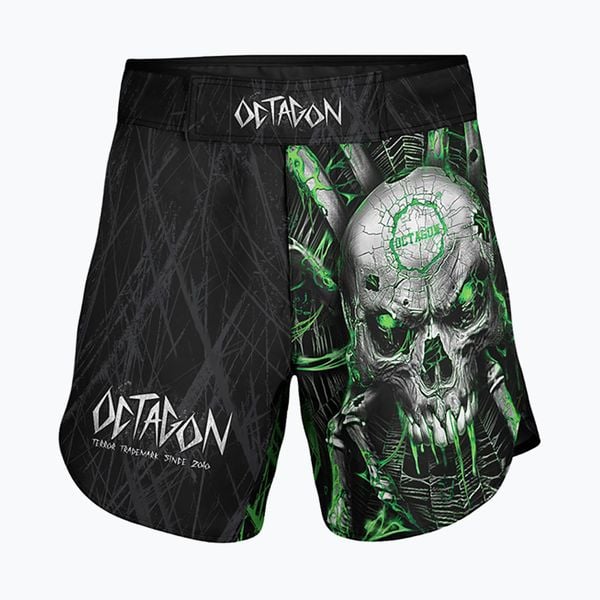 Spodenki treningowe męskie Octagon Spiderskull MMA. Czarne krótkie spodenki sportowe męskie OCTAGON, m, bez wzorów. Za 139.99 zł.