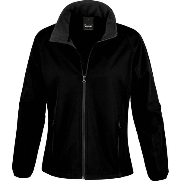 Kurtka Result Softshell Femme Printable. Czarne kurtki damskie RESULT, xl, bez wzorów, z materiału, bez kaptura. Za 114.60 zł.