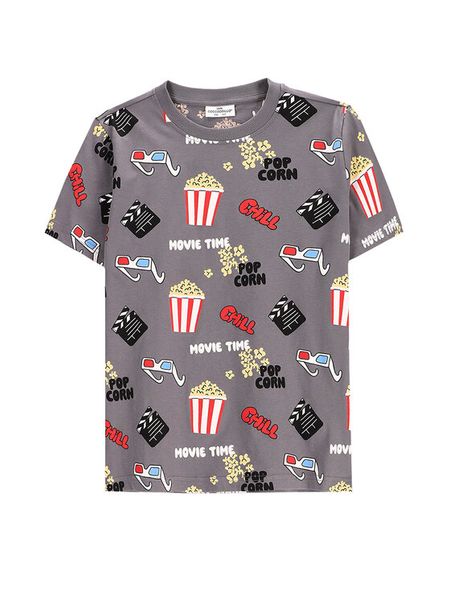 Coccodrillo T-Shirt WC5143213VBB Szary Regular Fit. Szare t-shirty dla chłopców COCCODRILLO, bez wzorów, z bawełny, bez ramiączek. Za 39.99 zł.