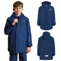 Kurtka narciarska dziecięca KADVA Skiro Jacket Jrb. Niebieskie kurtki i płaszcze dla chłopców KADVA, na jesień, bez wzorów, z materiału, młodzieżowe, z kapturem. Za 129.99 zł.