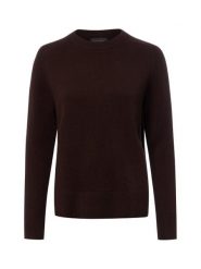 Franco Callegari Sweter z dzianiny merino Kobiety drobna dzianina brązowy, L. Brązowe swetry damskie Franco Callegari, l, bez wzorów, z dzianiny, bez kołnierzyka, bez ramiączek, bez kaptura. Za 299.95 zł.