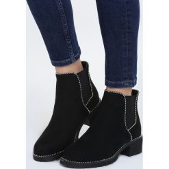 Czarne Zamszowe Botki Hold My Breath. Czarne botki damskie Born2be, z zamszu. Za 129.99 zł.