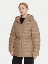 Calvin Klein Kurtka zimowa LV044D542G Beżowy Regular Fit. Brązowe kurtki damskie Calvin Klein, na zimę, xxs, bez wzorów, z syntetyku, bez kaptura. Za 769.99 zł.