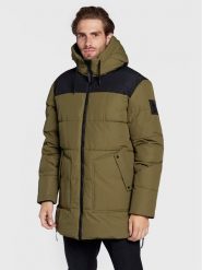 Halti Płaszcz zimowy Linjat 065-0419 Zielony Regular Fit. Zielone płaszcze męskie Halti, na zimę, l, bez wzorów, z syntetyku, bez kaptura. Za 899.99 zł.