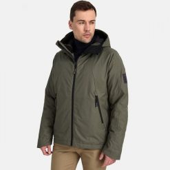 Huppa vyriška žieminė striukė HEIKKI 1, alyvuogių žalia. Kurtki męskie Helly Hansen, m, bez wzorów, bez kaptura. Za 630.29 zł.