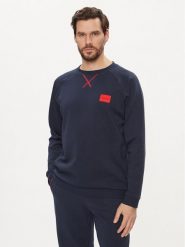 Hugo Bluza Patch 50510535 Granatowy Relaxed Fit. Niebieskie bluzy męskie Hugo, m, bez wzorów, z bawełny, bez kaptura. Za 379.99 zł.