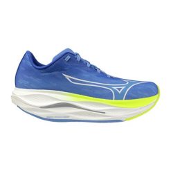 Damskie buty do biegania Mizuno Wave Rebellion Flash 3. Niebieskie obuwie sportowe damskie Mizuno, bez wzorów, do biegania, mizuno wave. Za 749.99 zł.